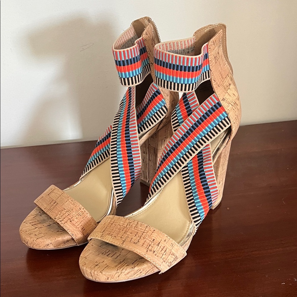 Jessica Simpson Multicolor Strappy Heels